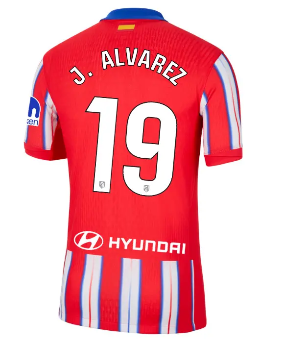 Atletico Madrid Shirt Collection men-vapor-match-home-2425-jersey-j-alvarez-19-fn8769-405-19 | Find Your Perfect Fit